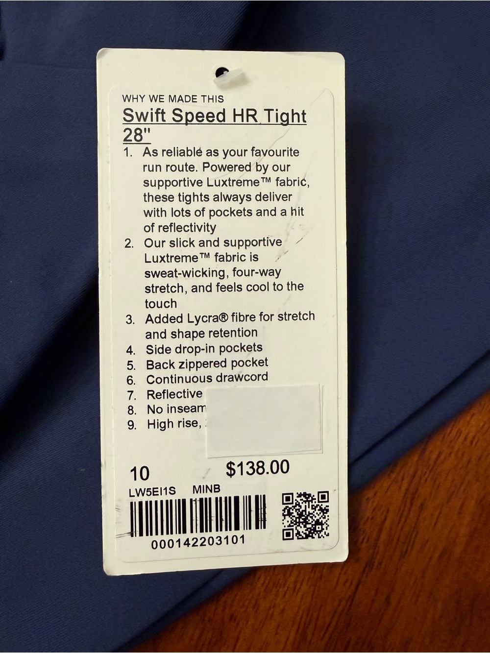 lululemon athletica teal Blue Full-Length Leggings - Picture 2 of 3